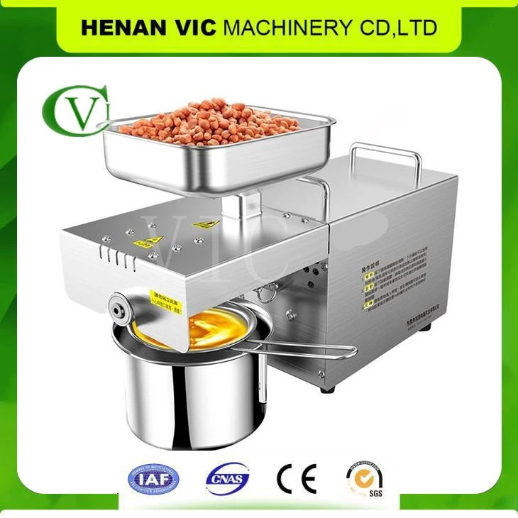 4-6 KG/H Stainless Steel Mustard Small Oil Press Machine
